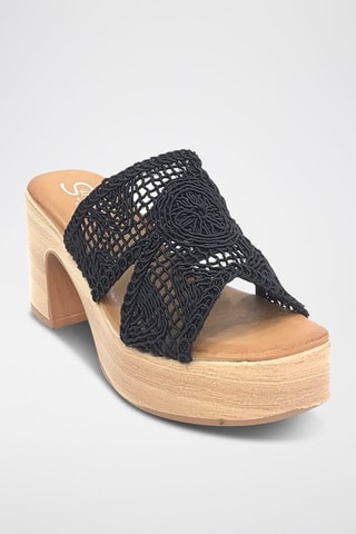 Sandalias de tacón - Negro