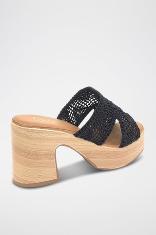 Sandalias de tacón - Negro