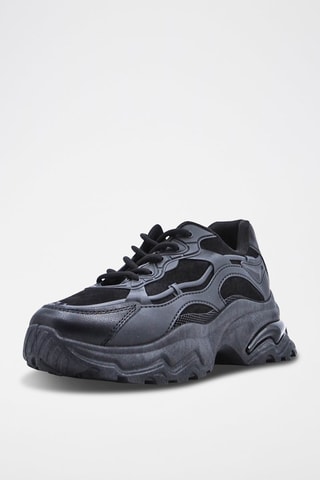 Zapatillas con plataforma - Negro