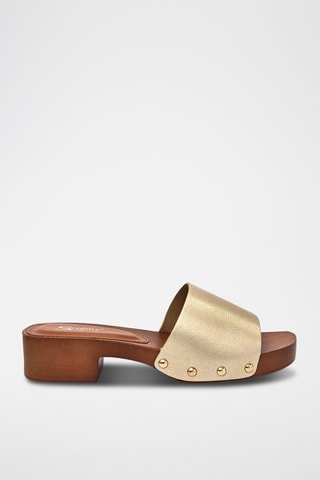 Sandalias de tacón - Dorado