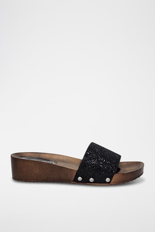 Sandalias de cuña - Negro