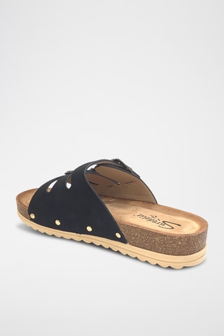 Sandalias de cuña - Negro