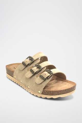 Sandalias de cuña - Beige
