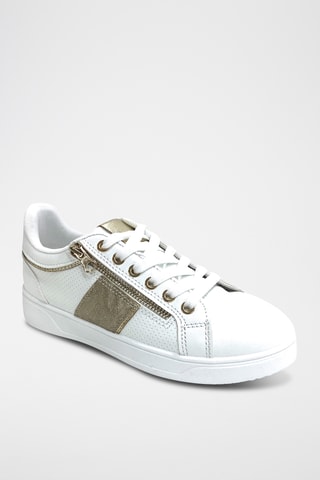 Zapatillas - Blanco y dorado