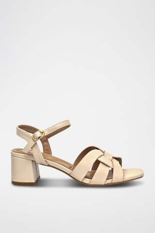 Sandalias de tacón - Beige