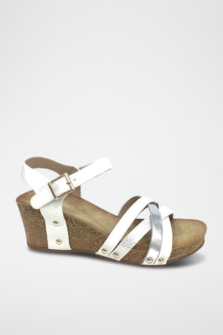 Sandalias de cuña - Blanco