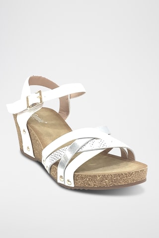 Sandalias de cuña - Blanco