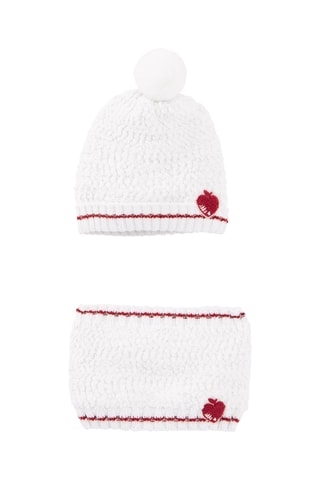 Bonnet et cache-col - Écru - IKKS