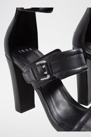 Sandales à talons en cuir - Noir - IKKS