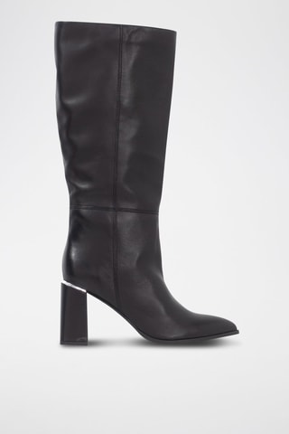 Bottes en cuir de chèvre - Noir - IKKS