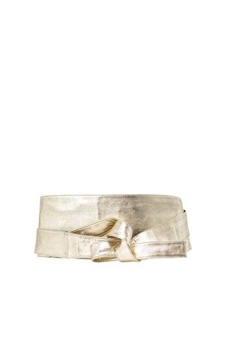 Cinto em couro - Dourado - IKKS