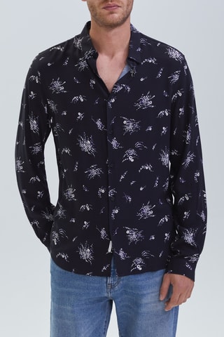 Chemise slim - Noir - IKKS