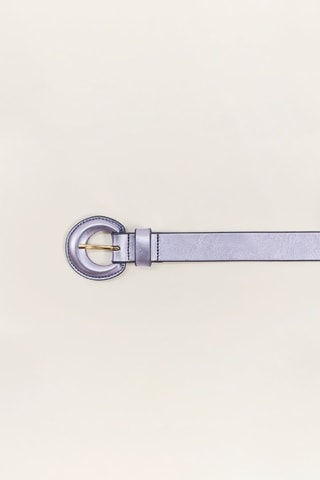 Cinto em couro de vitelo - Violeta - One Step
