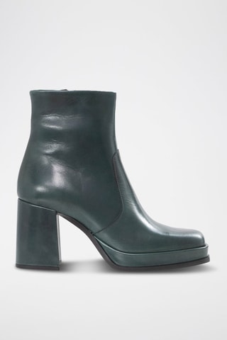Bottines en cuir - Vert