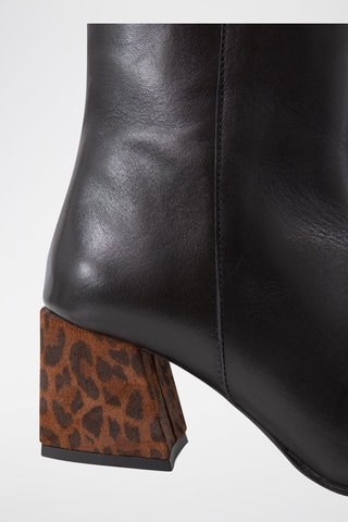 Bottines en cuir - Noir