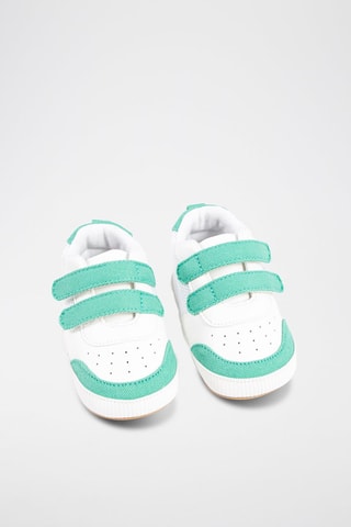 Sapatilhas subidas - Branco e verde - IKKS