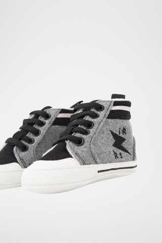 Sapatilhas subidas forradas - Cinzento