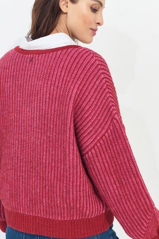 Camisola em lã e alpaca - Bordô