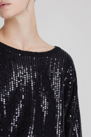 Camisola oversize - Preto - IKKS