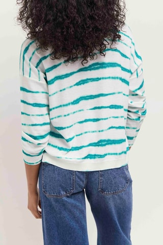 Camisola - Branco e turquesa - One Step