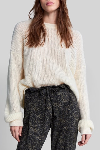 Camisola oversize - Cru - IKKS