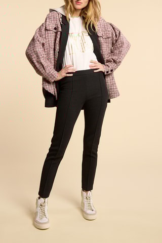 Calças de fato de cintura alta - Antracite