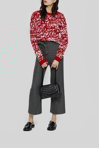 Pantalon taille haute 7/8 - Anthracite chiné - IKKS