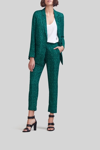 Pantalon droit taille haute 7/8 - Vert émeraude - IKKS