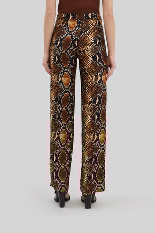 Pantalon wide legs taille haute - Marron - IKKS