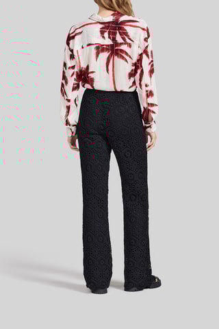 Pantalon droit taille haute - Noir - IKKS