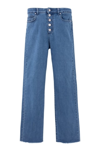 Jean droit taille haute - Bleu - IKKS