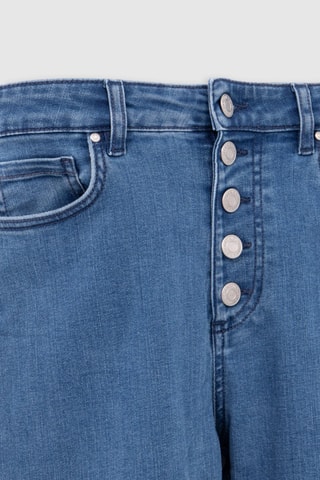 Jean droit taille haute - Bleu - IKKS