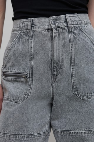 Jean droit taille haute - Gris - IKKS