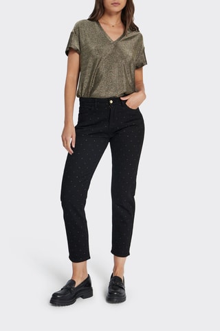 Jean boyfit 7/8 - Noir - I.Code