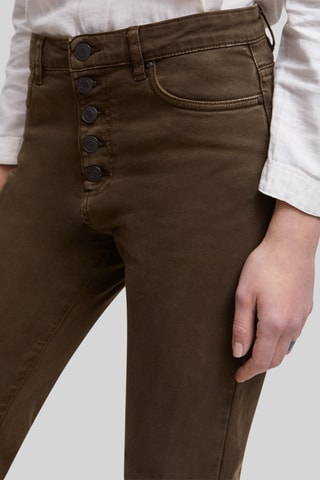 Jean droit taille haute - Marron - IKKS