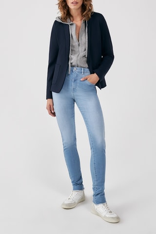 Jean slim taille haute - Bleu clair - IKKS