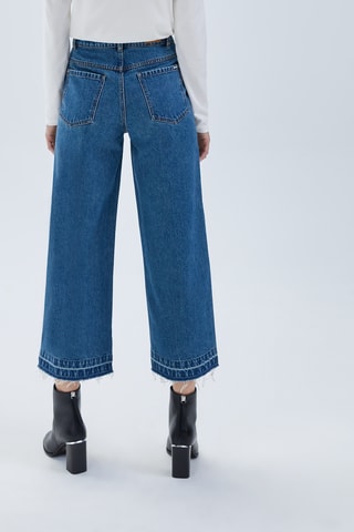 Jean taille haute - Bleu