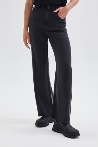 Jean taille haute - Noir