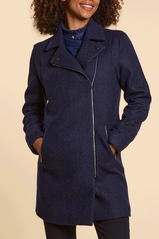 Manteau en laine - Bleu marine