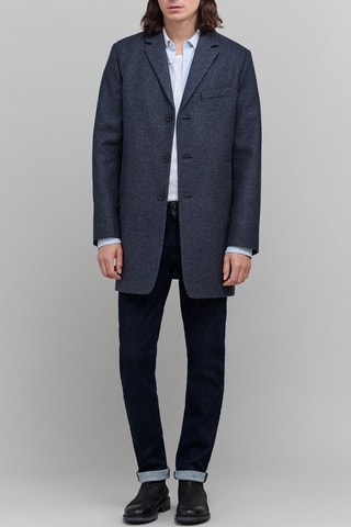 Manteau en laine - Bleu marine