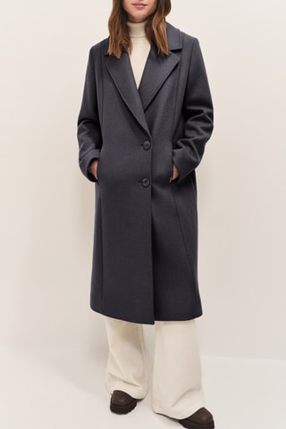 Manteau en laine - Gris foncé  - One Step