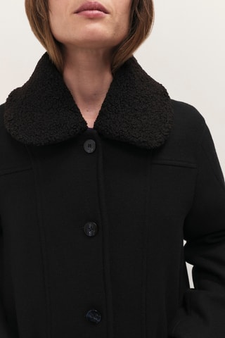 Manteau en laine - Noir  - One Step