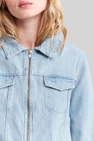 Veste en jean et coton biologique - Bleu clair - IKKS