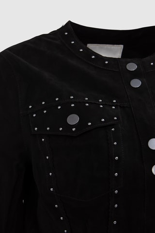Veste en cuir - Noir - I.Code