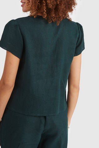 Top em linho - Verde - I.Code