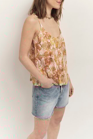 Top de linho - Laranja - One Step