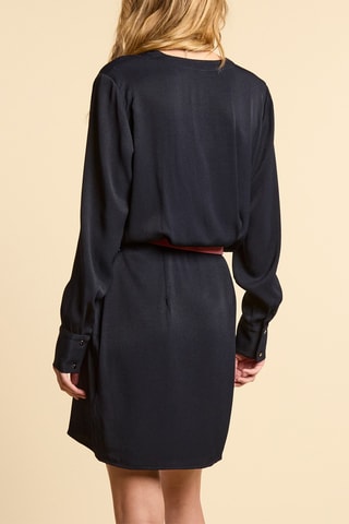 Vestido direito - Azul-marinho