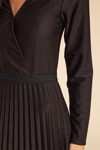 Vestido plissado - Antracite