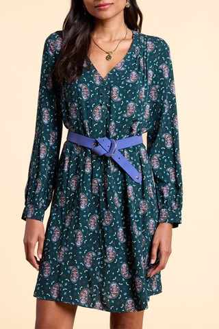 Vestido direito - Verde-escuro