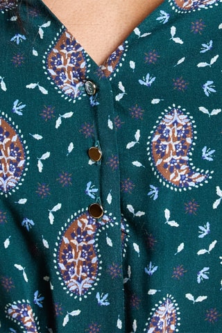 Vestido direito - Verde-escuro